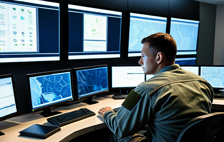 Cyber Warfare Specialist**
"A fully clothed Air Force Special Forces cyber warfare specialist, sitting at a desk surrounded by multiple computer screens in a high-tech command center, focused on analyzing data, appropriate attire, safe for work, perfect anatomy, correct proportions, professional environment, modern technology, family-friendly."
**